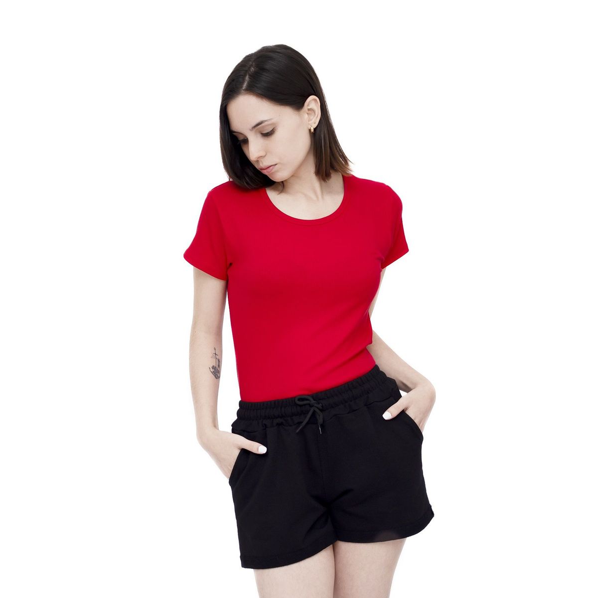 PYT - Polo Algodón Rib Manga Corta Mujer