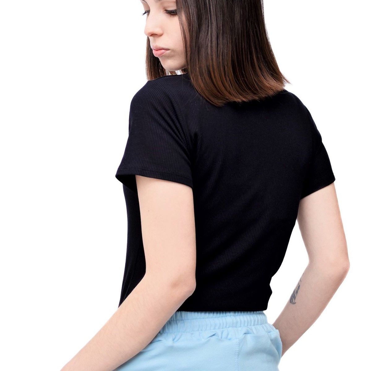 PYT - Polo Algodón Rib Manga Corta Mujer