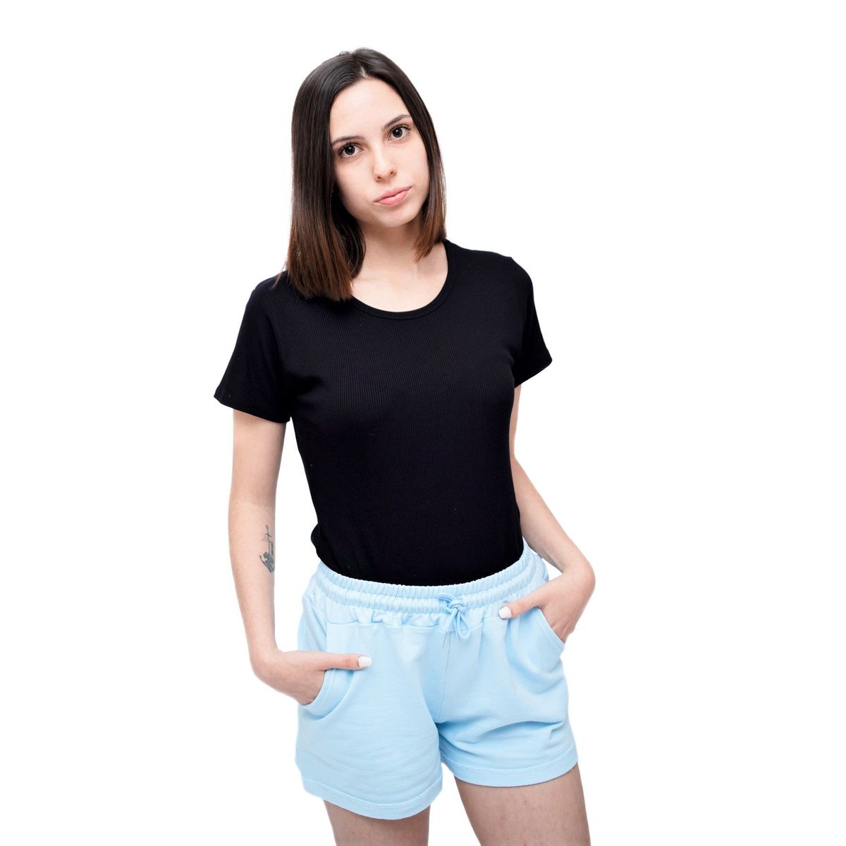 PYT - Polo Algodón Rib Manga Corta Mujer