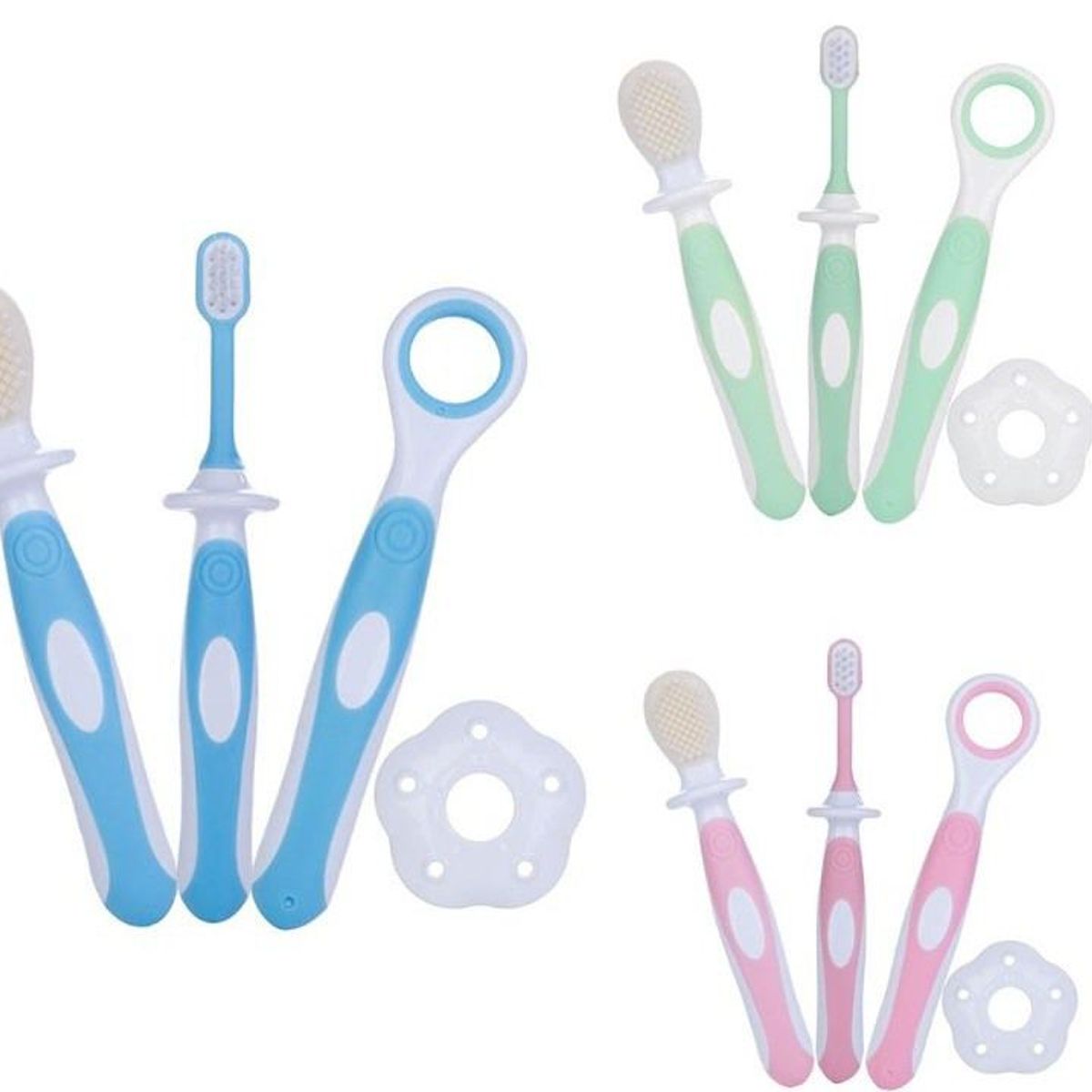 GENERICO - Juego de Cepillos de Dientes para Bebé