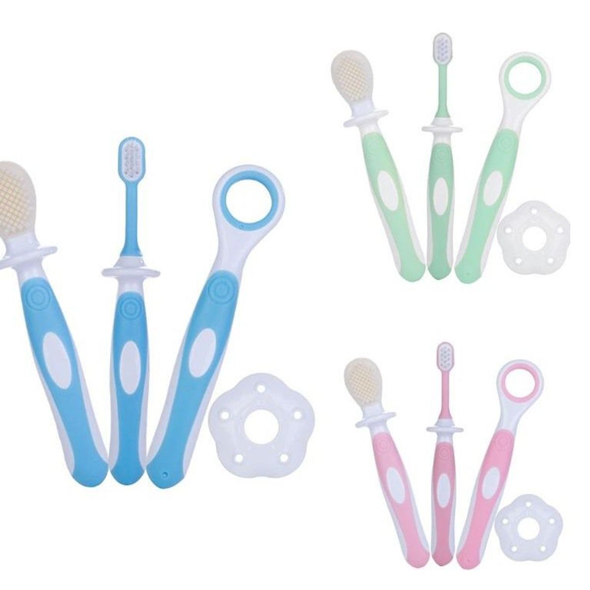 GENERICO - Juego de Cepillos de Dientes para Bebé