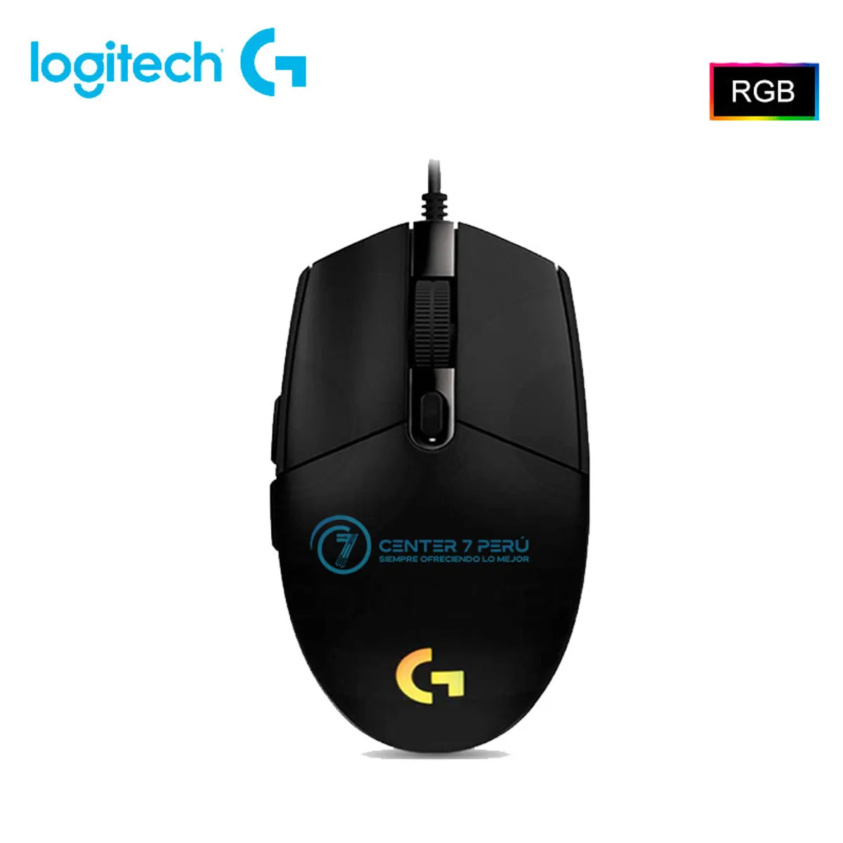 LOGITECH - MOUSE LOGITECH G203 LIGHTSYNC OPTICAL 8000 DPI RGB BLACK