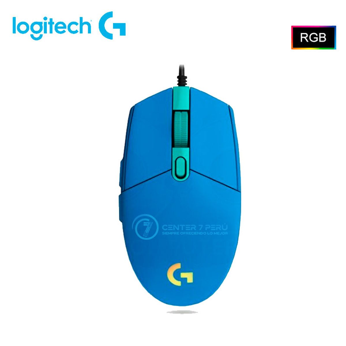 LOGITECH - MOUSE LOGITECH G203 LIGHTSYNC OPTICAL 8000 DPI RGB BLUE