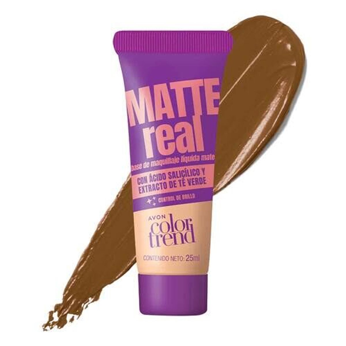 AVON - Base Líquida OSCURO Matte Real Avon