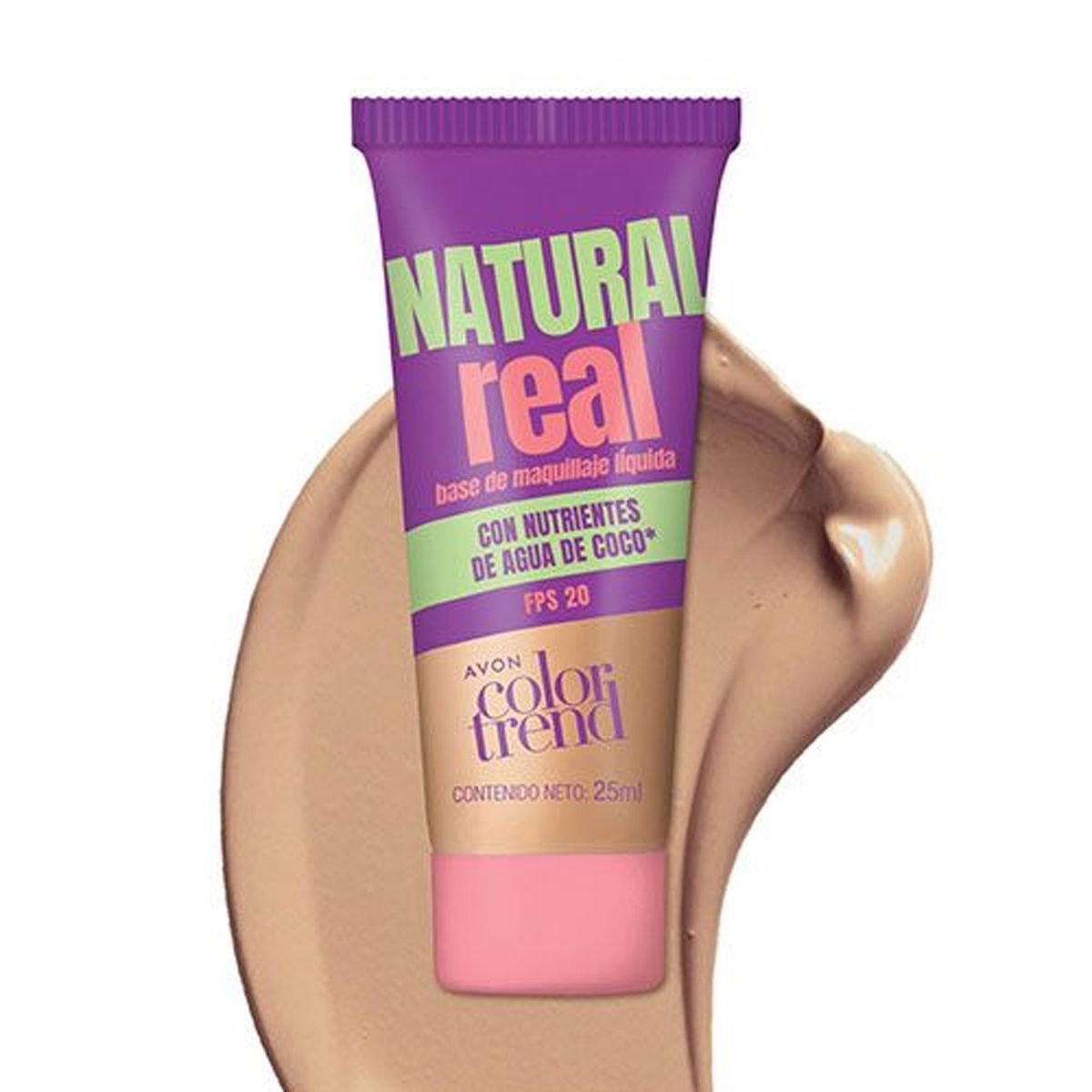 AVON - Base Liquida Natural Real FPS 20 CLARO Avon