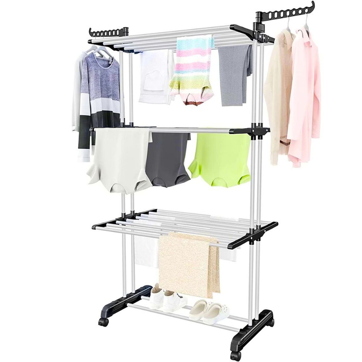 MINARI - Tendedero de Ropa Plegable 4 Niveles Colgador 50T -Aleatorio