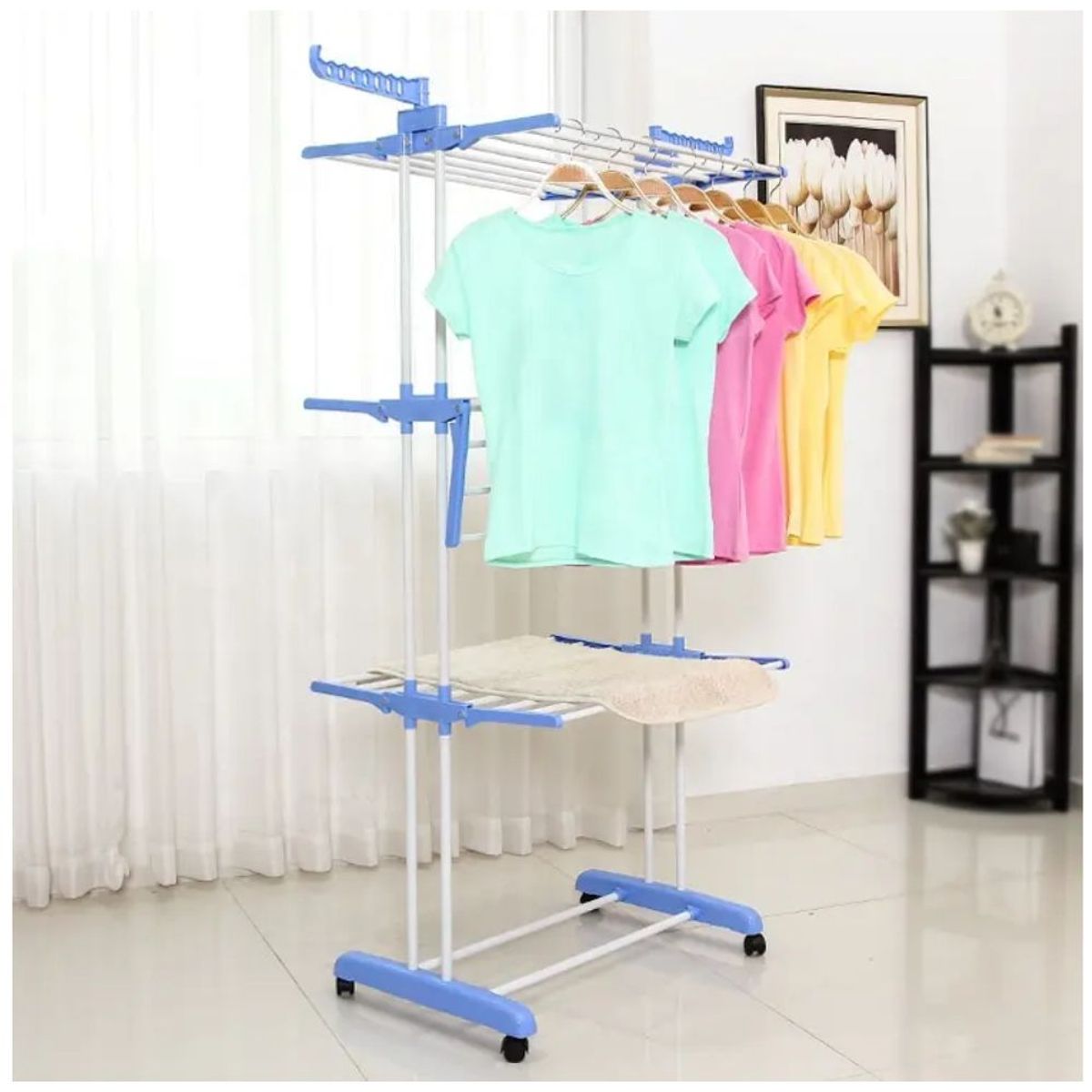 MINARI - Tendedero de Ropa Plegable 4 Niveles Colgador 50T -Aleatorio