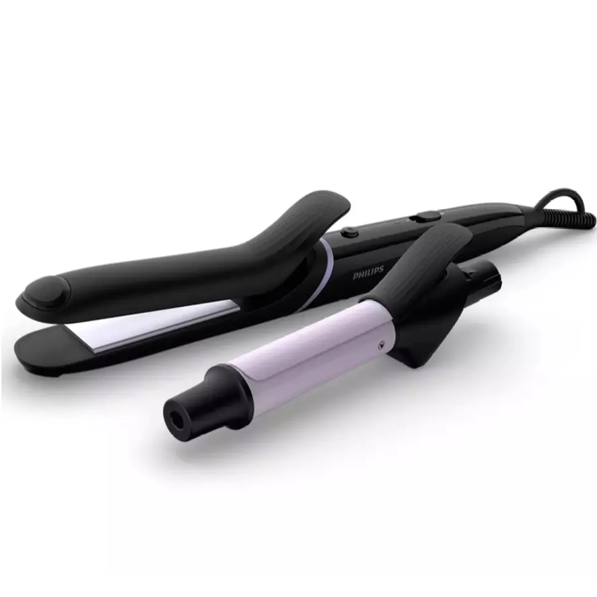 PHILIPS - Plancha de Cabello y Rizador Philips 2 En 1