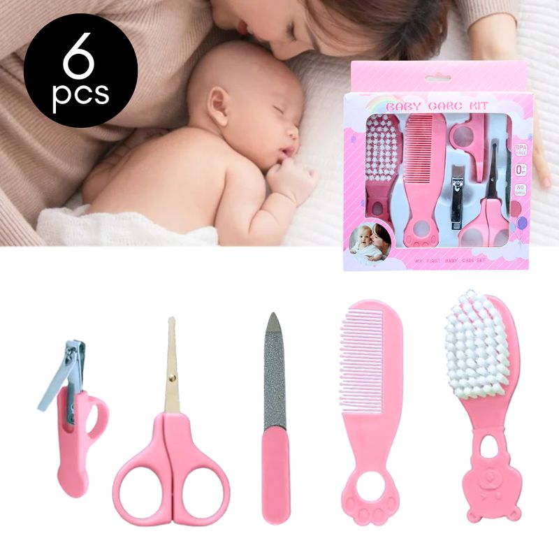 GENERICO - Baby Care Kit 6 piezas Rosado