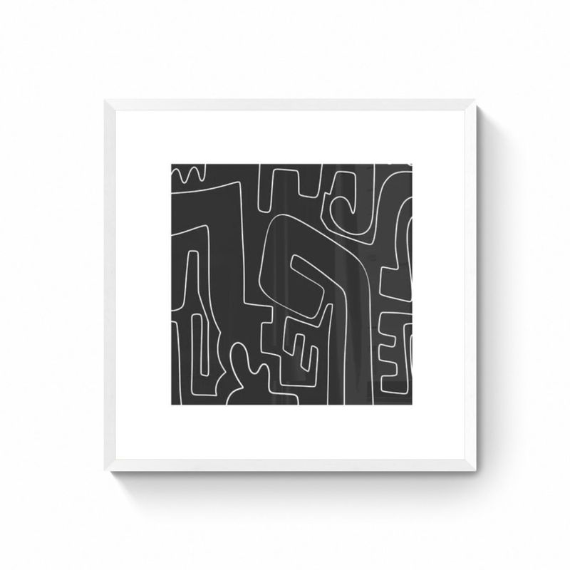 DECO DESIGN - Deco Design Cuadro Black And White 50X50Cm