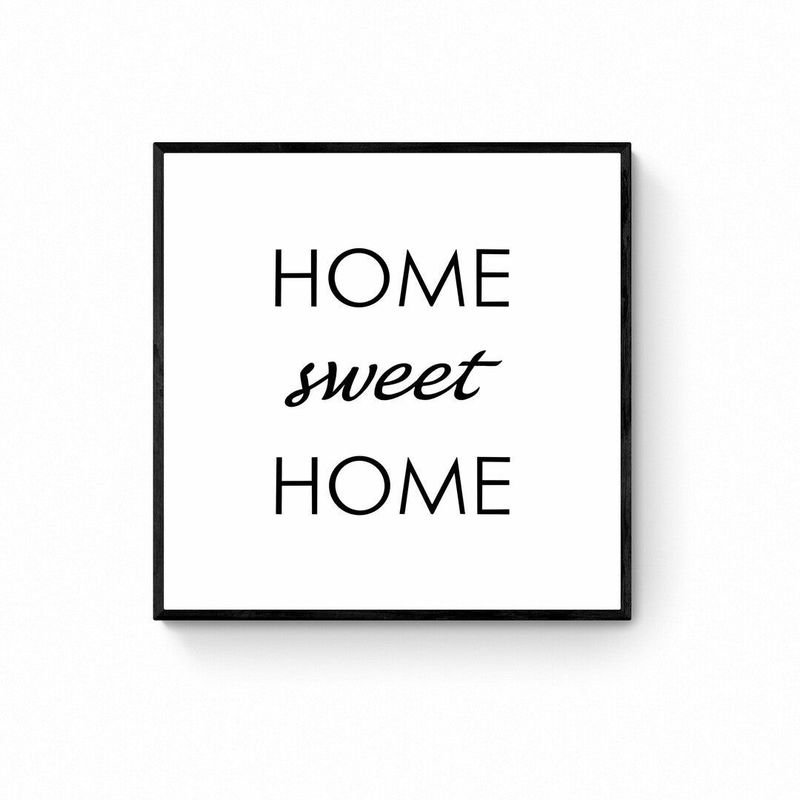 DECO DESIGN - Deco Design Cuadro Sweet Home 50X50Cm