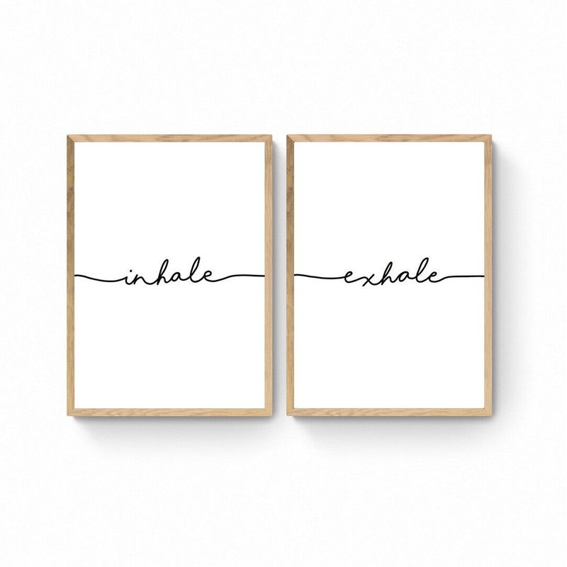 DECO DESIGN - Deco Design Set Inhale Exhale X 2 Pcs - 40X60Cm