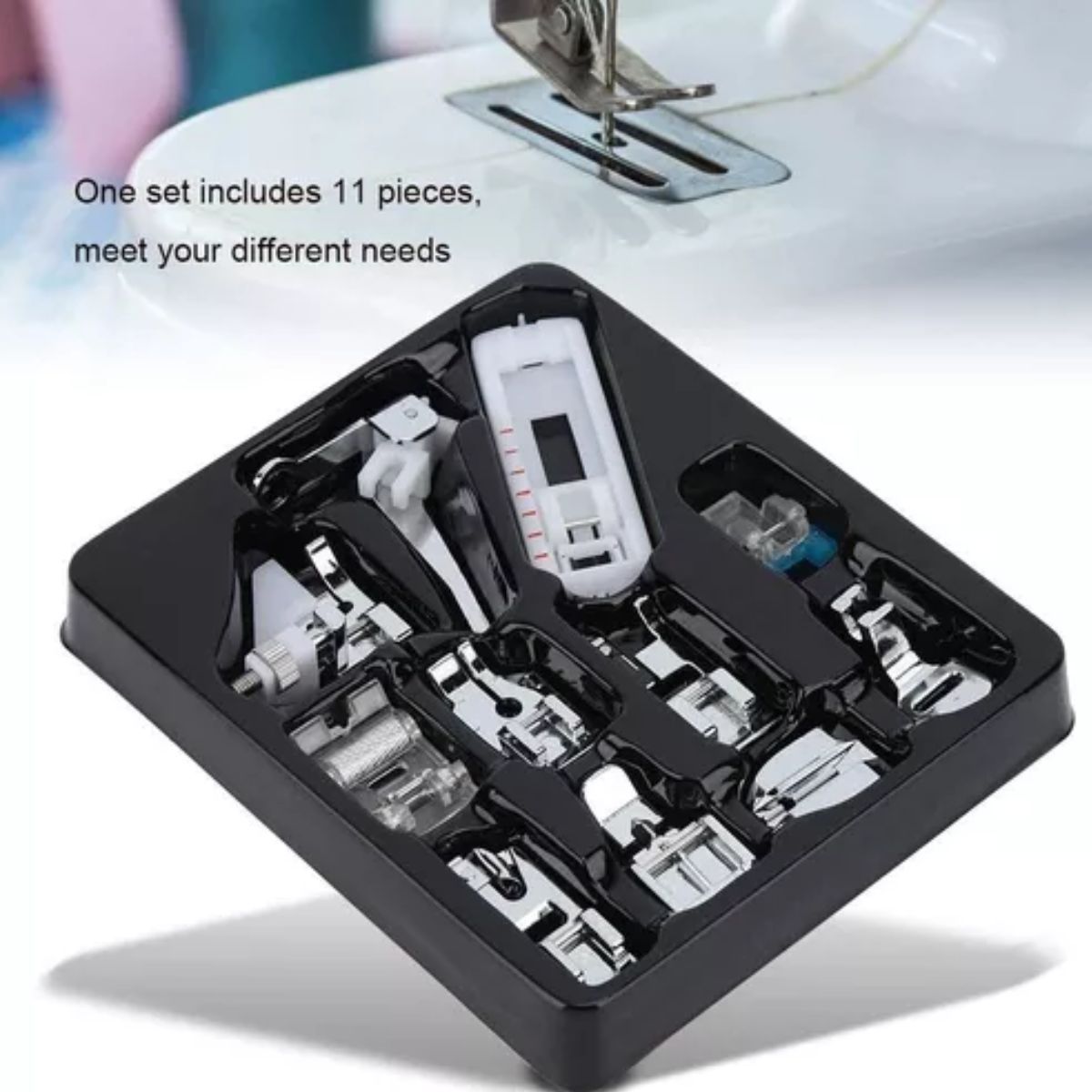 GENERICO - Prensatelas De 11 Pzas Para Máquina De Coser Multifuncional