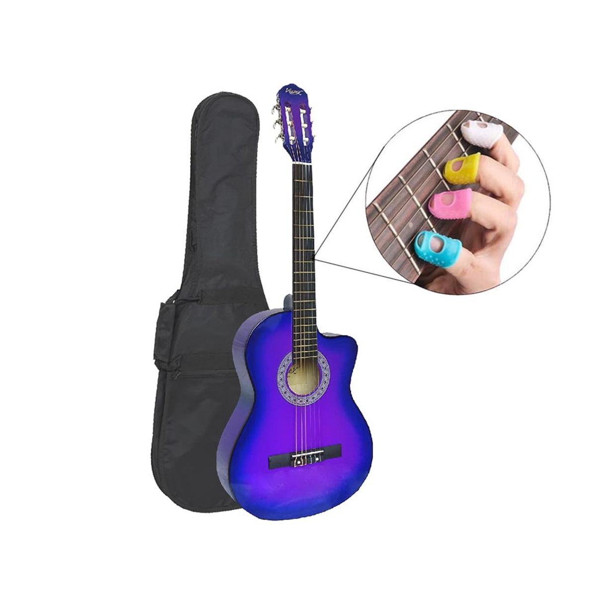 VOZZEX - VOZZEX GUITARRA ACUSTICA NYLON MORADA