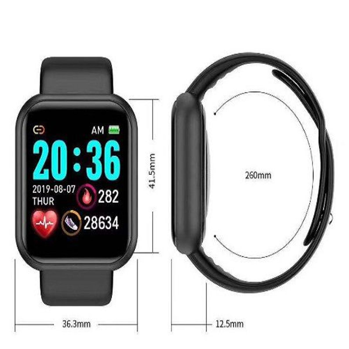 GENERICO - Smartwatch D20 PRO Negro  Audifonos Inalambricos M31