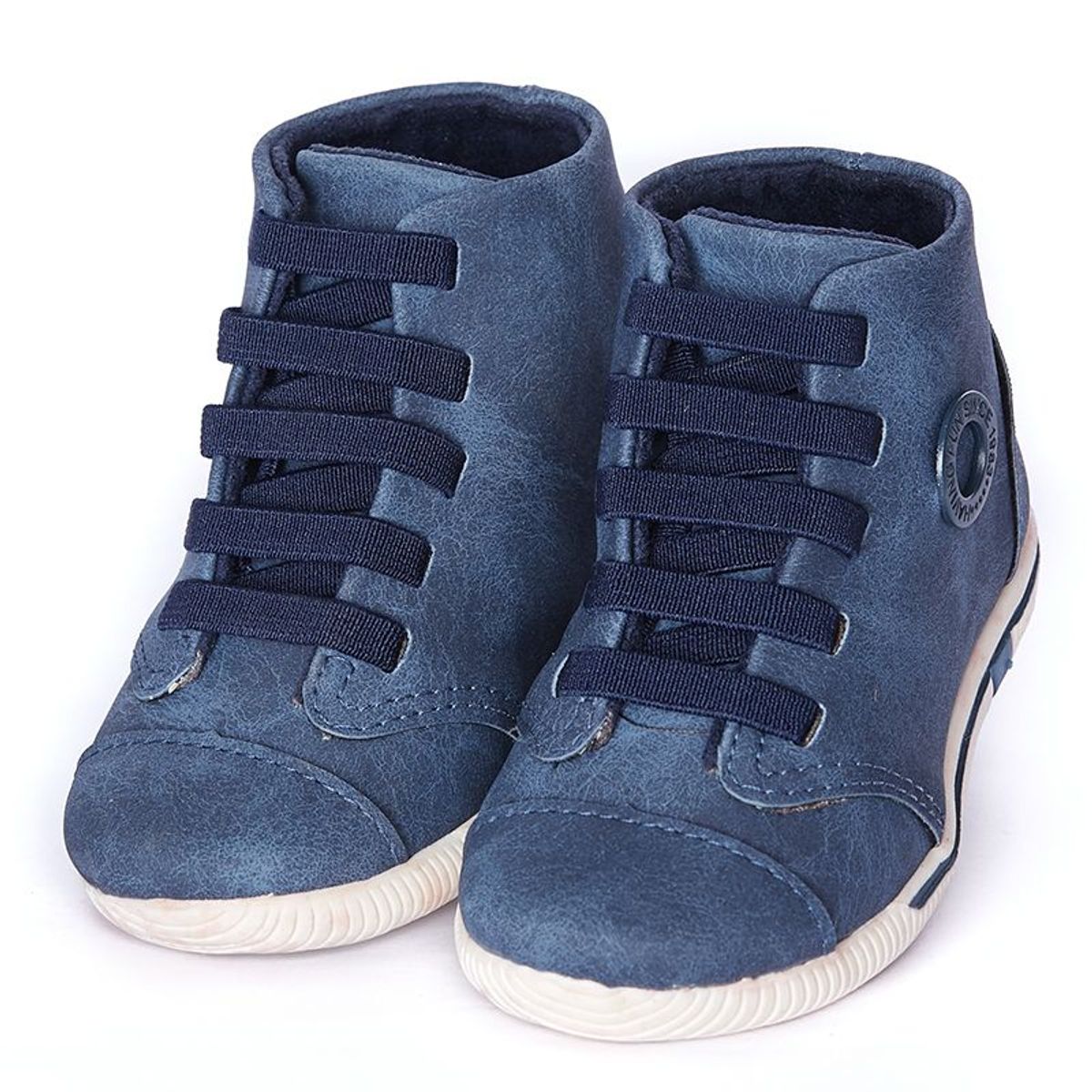 KLIN - Zapatos para Bebe Tipo botas con Pasadores Azul Acero KLIN.