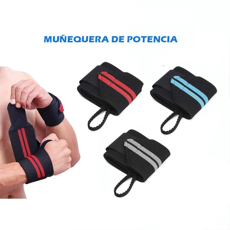 HOLGU - Muñequera deportiva con envoltura Crossfit Elástica