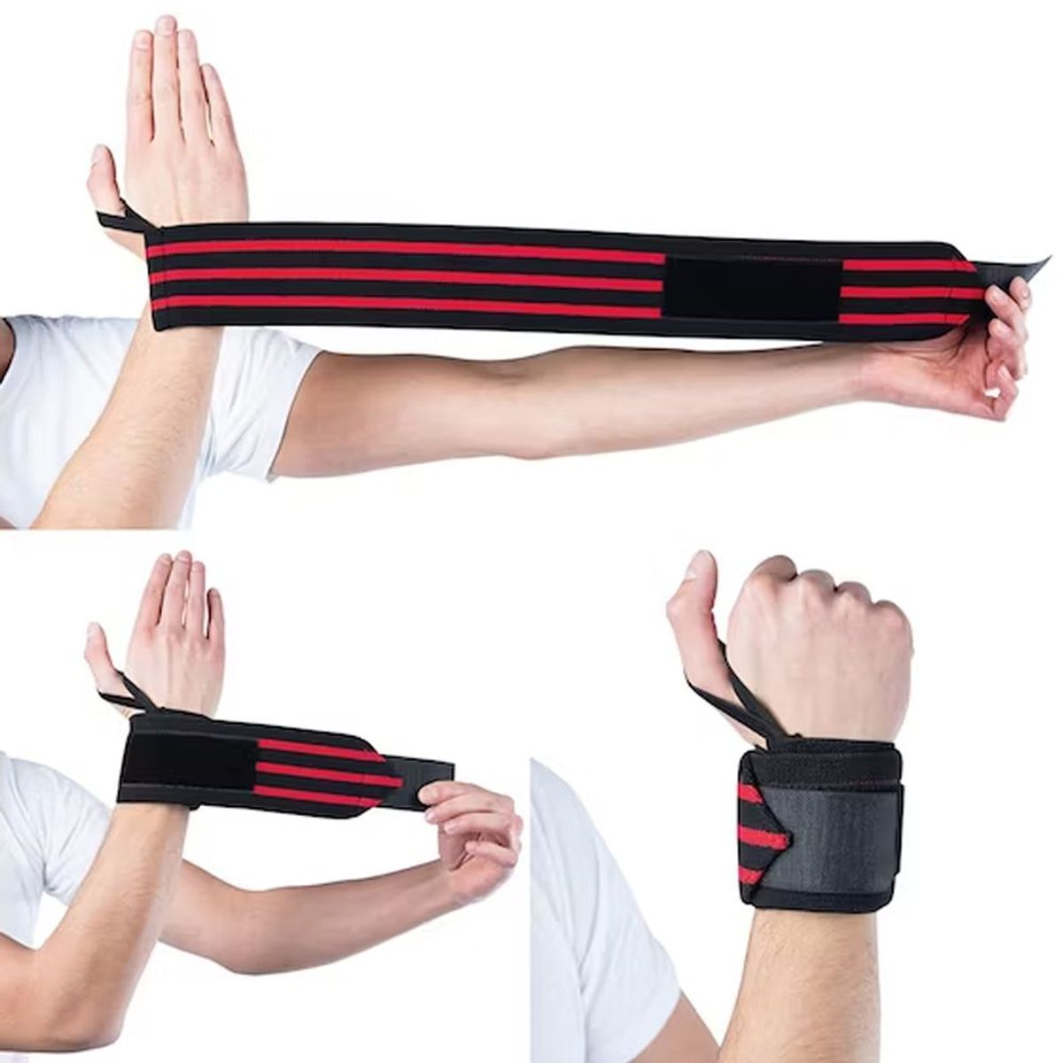 HOLGU - Muñequera deportiva con envoltura Crossfit Elástica