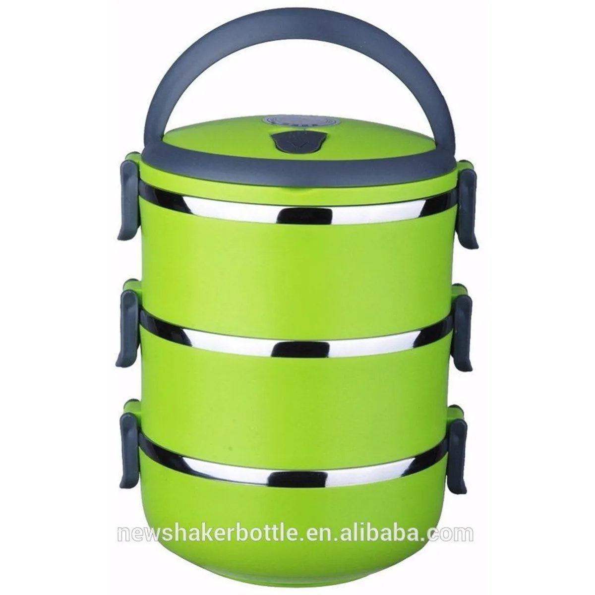 GENERICO - Lonchera térmica acero almuerzo-refrigerio-colegiotaper3 niveles