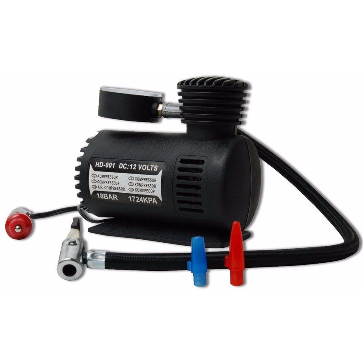 GENERICO - Inflador Llantas Portatil Compresor Aire Auto Cigarrera