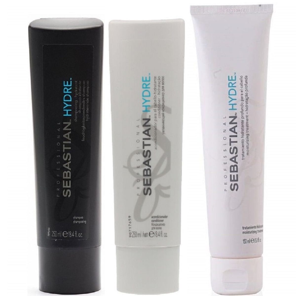 SEBASTIAN - Shampoo Hidratante 250ml + Acondicionador + Mascarilla Sebastian Hydre