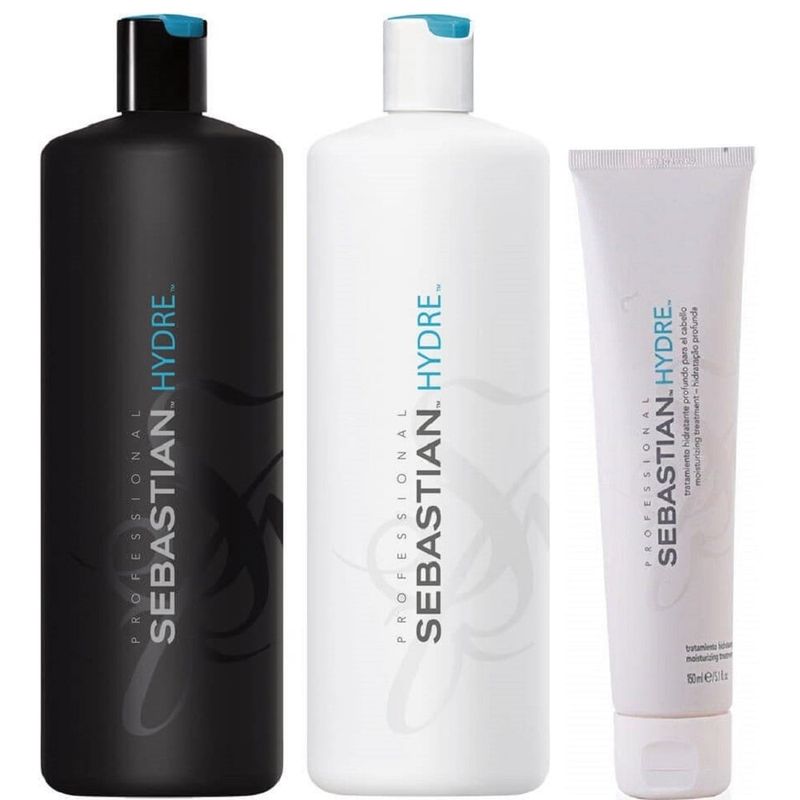SEBASTIAN - Shampoo Hidratante 1000ml + Acondicionador +Mascarilla Sebastian Hydre