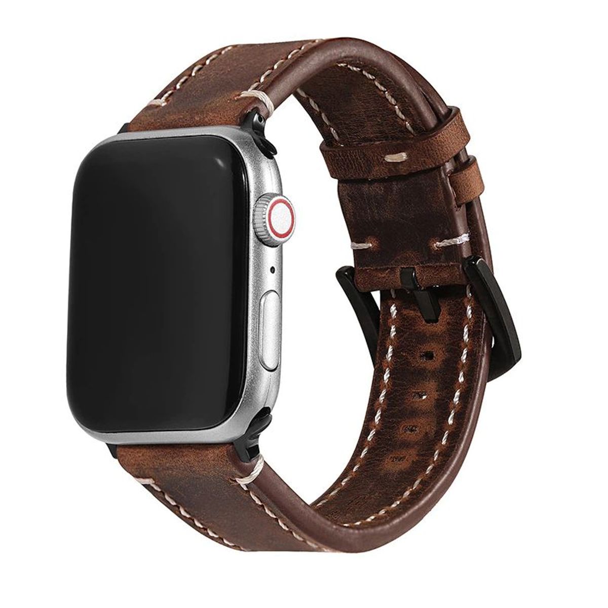 GENERICO - Correa de CUERO para Apple Watch 38mm - 40mm - 41mm - Marron