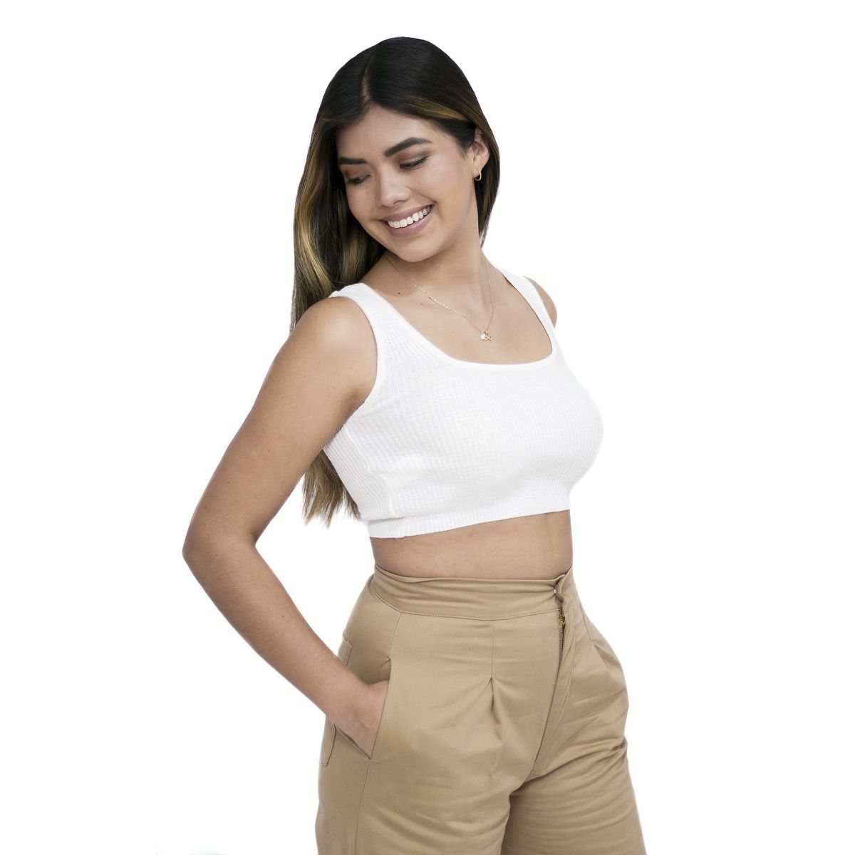 PEYITO - Top Hilo Mujer Manga Cero