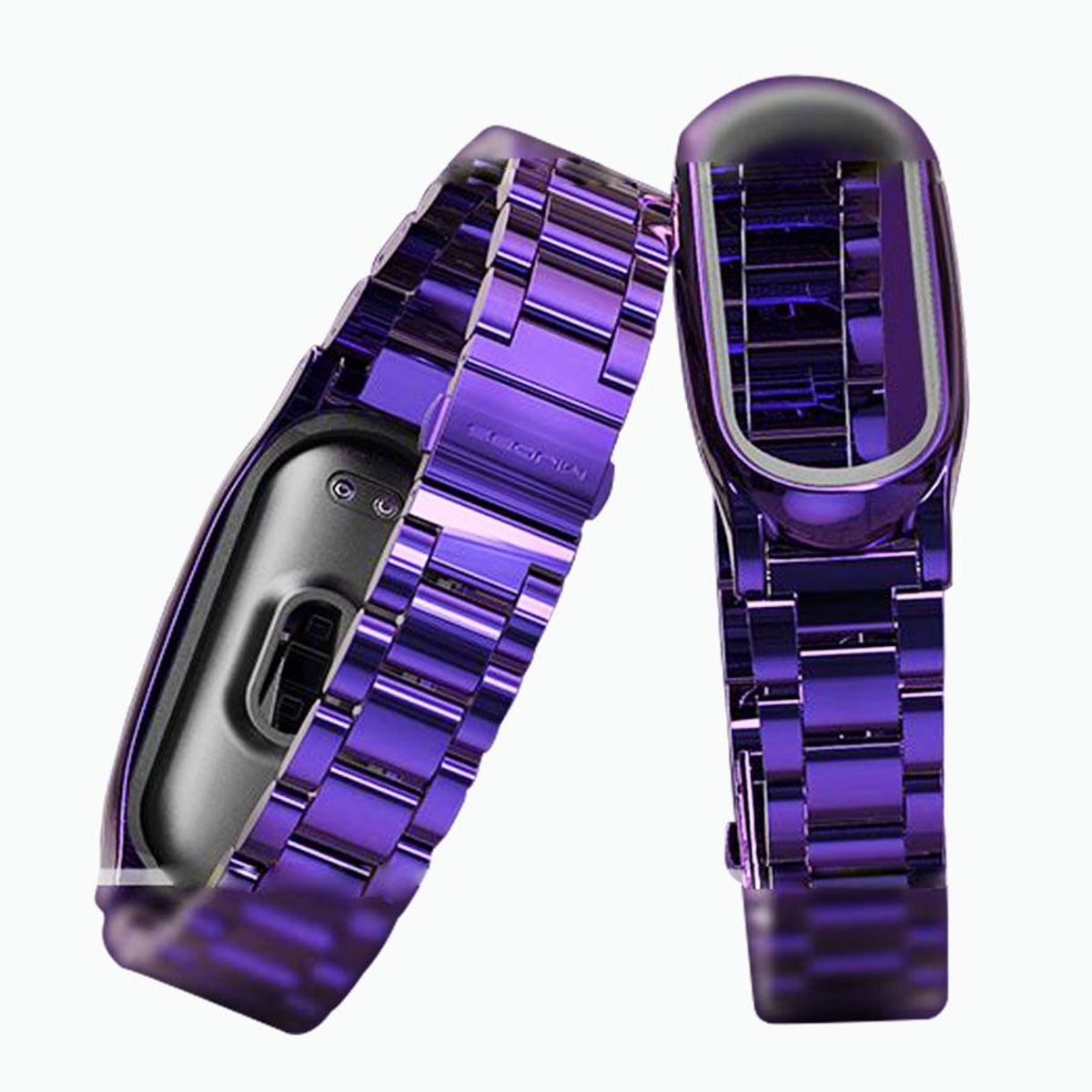 GENERICO - Correa de metal compatible con xiaomi mi smart band  3 / 4 / 5 / 6