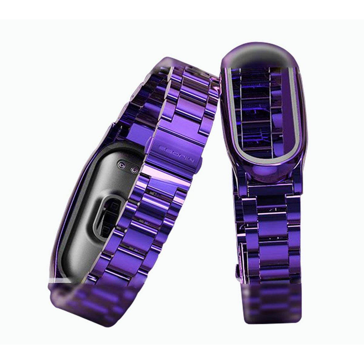 GENERICO - Correa de metal compatible con xiaomi mi smart band  3 / 4 / 5 / 6