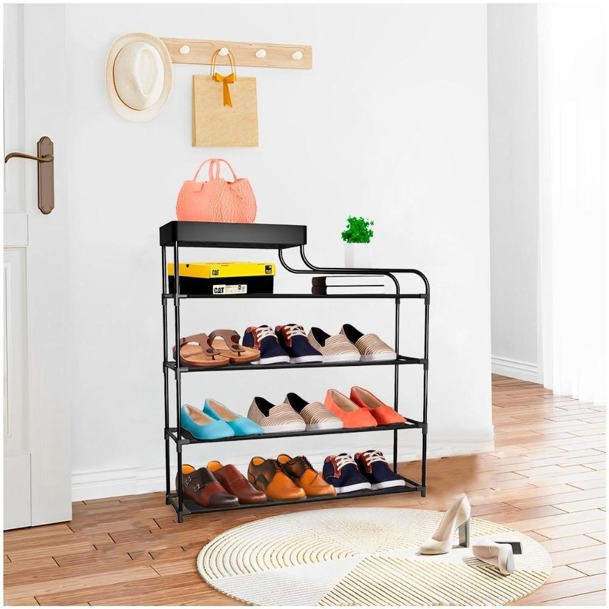 MINARI - Zapatera Organizador de Zapatos Carteras Bolsos Estante NG 97V