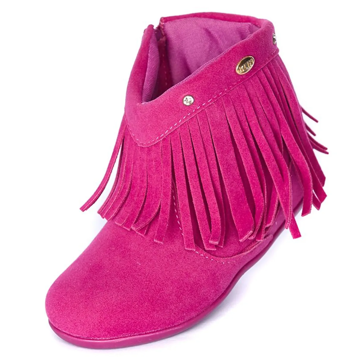 KLIN - Botines para Bebé Niña Fucsia con Flecos KLIN
