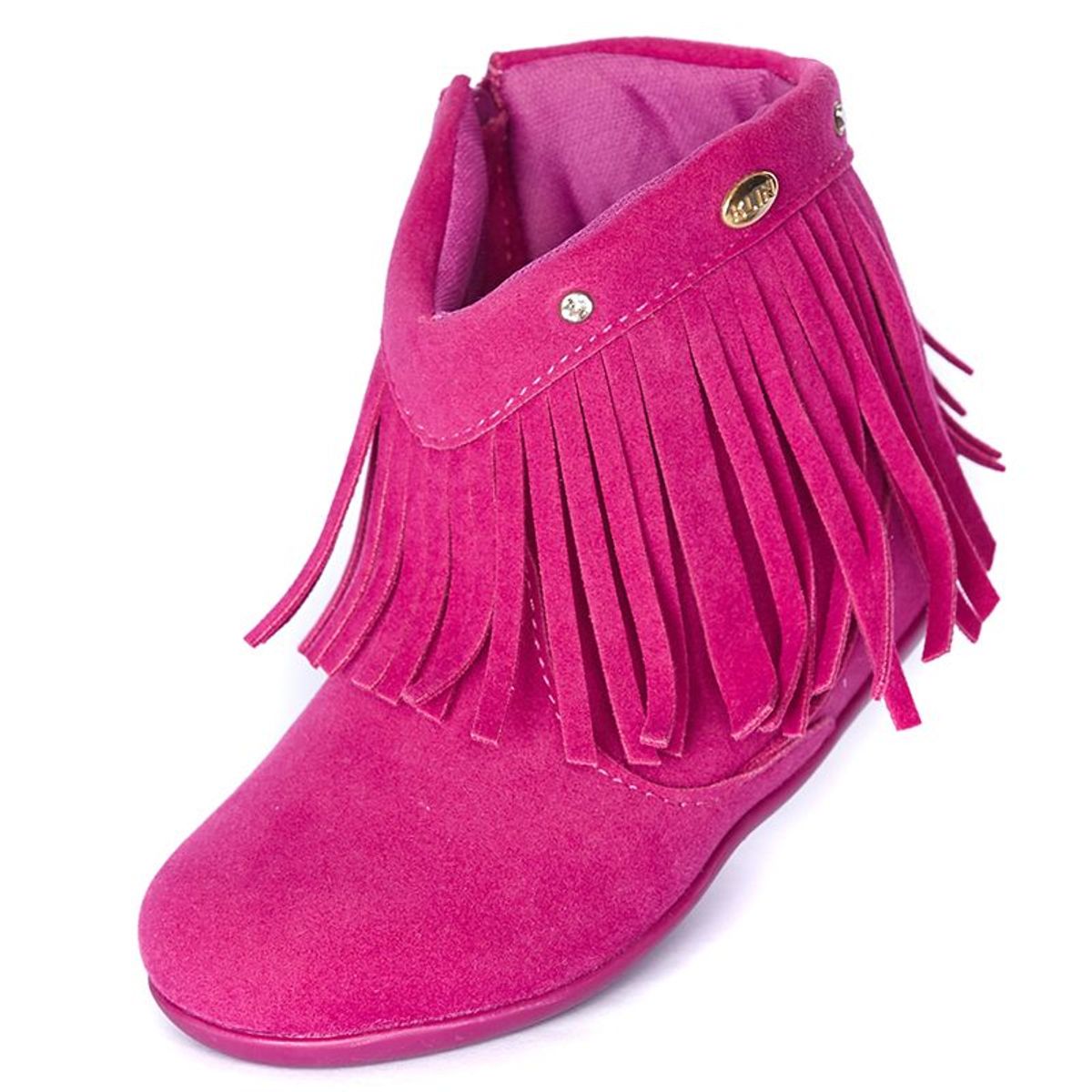 KLIN - Botines para Bebé Niña Fucsia con Flecos KLIN