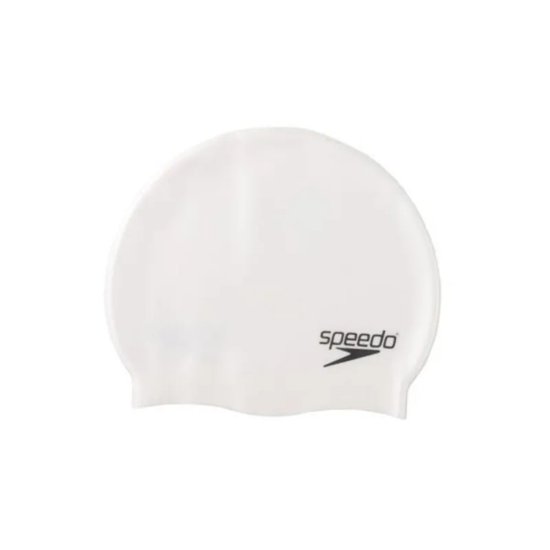 SPEEDO - Gorro Para Natación Speedo Plain Flat Blanco