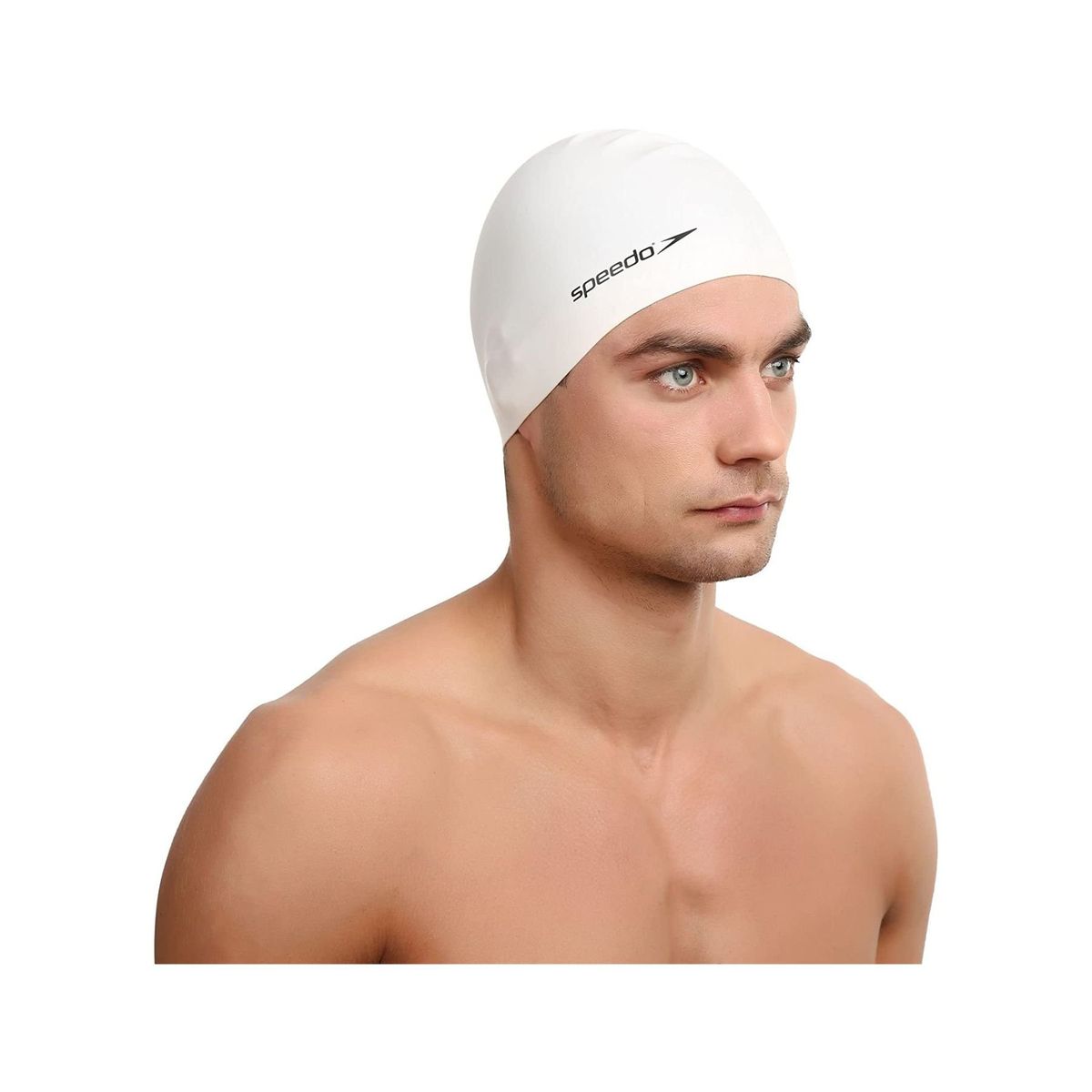 SPEEDO - Gorro Para Natación Speedo Plain Flat Blanco