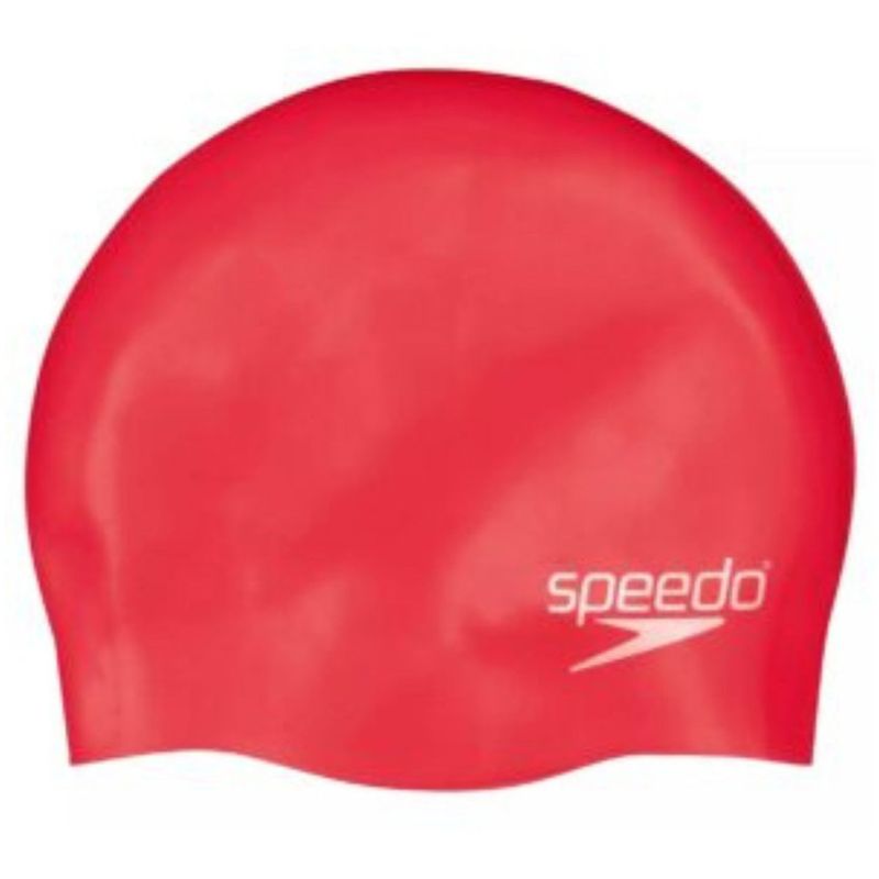 SPEEDO - Gorro para Natación Speedo Plain Moulded Rojo