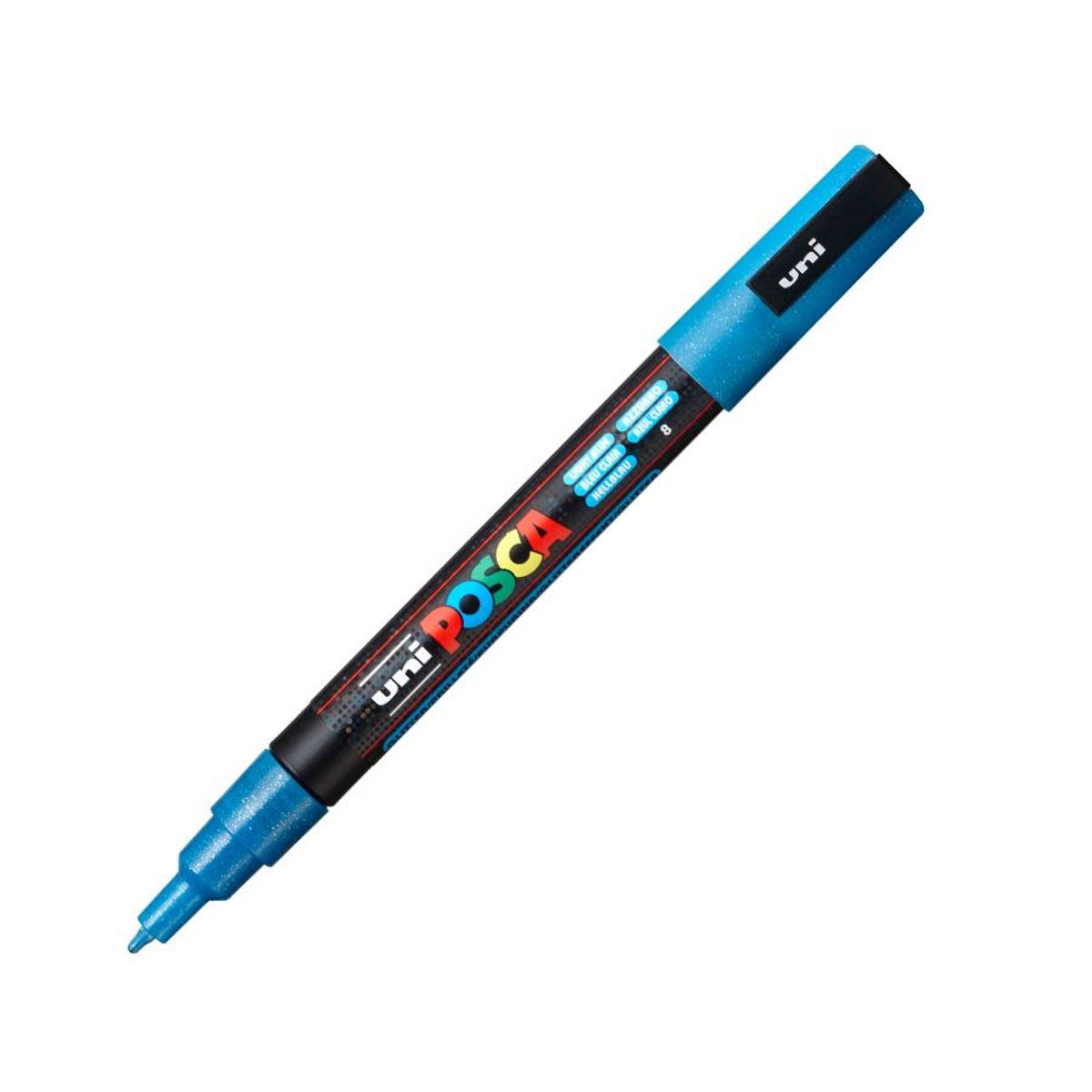 POSCA - POSCA Marcador PC-3ML Azul Claro Escarchado