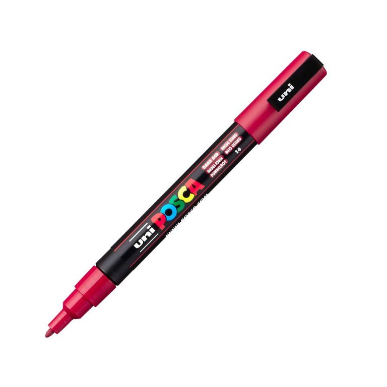 POSCA Marcador PC-3M Rojo Oscuro POSCA | falabella.com