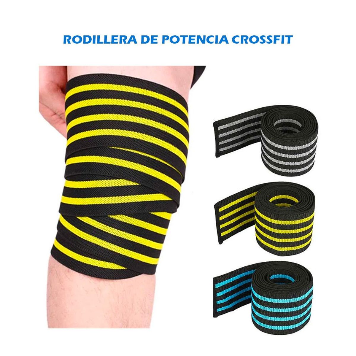 HOLGU - Vendas Elástica Rodillera de Potencia y Levantamiento pesas