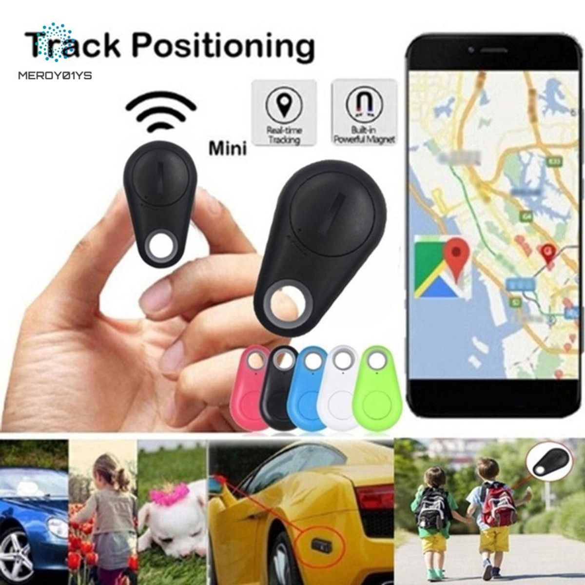 GENERICO - Mini Gps localizador Inteligente Bluetooth Gps Antiperdida