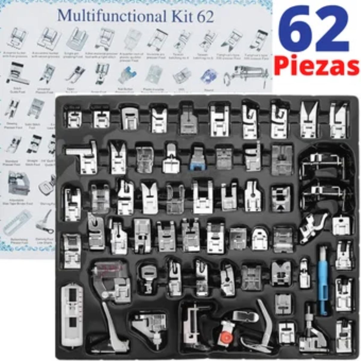 GENERICO - Prensatelas 62 Pies Maquina coser Domestica Brother Singe