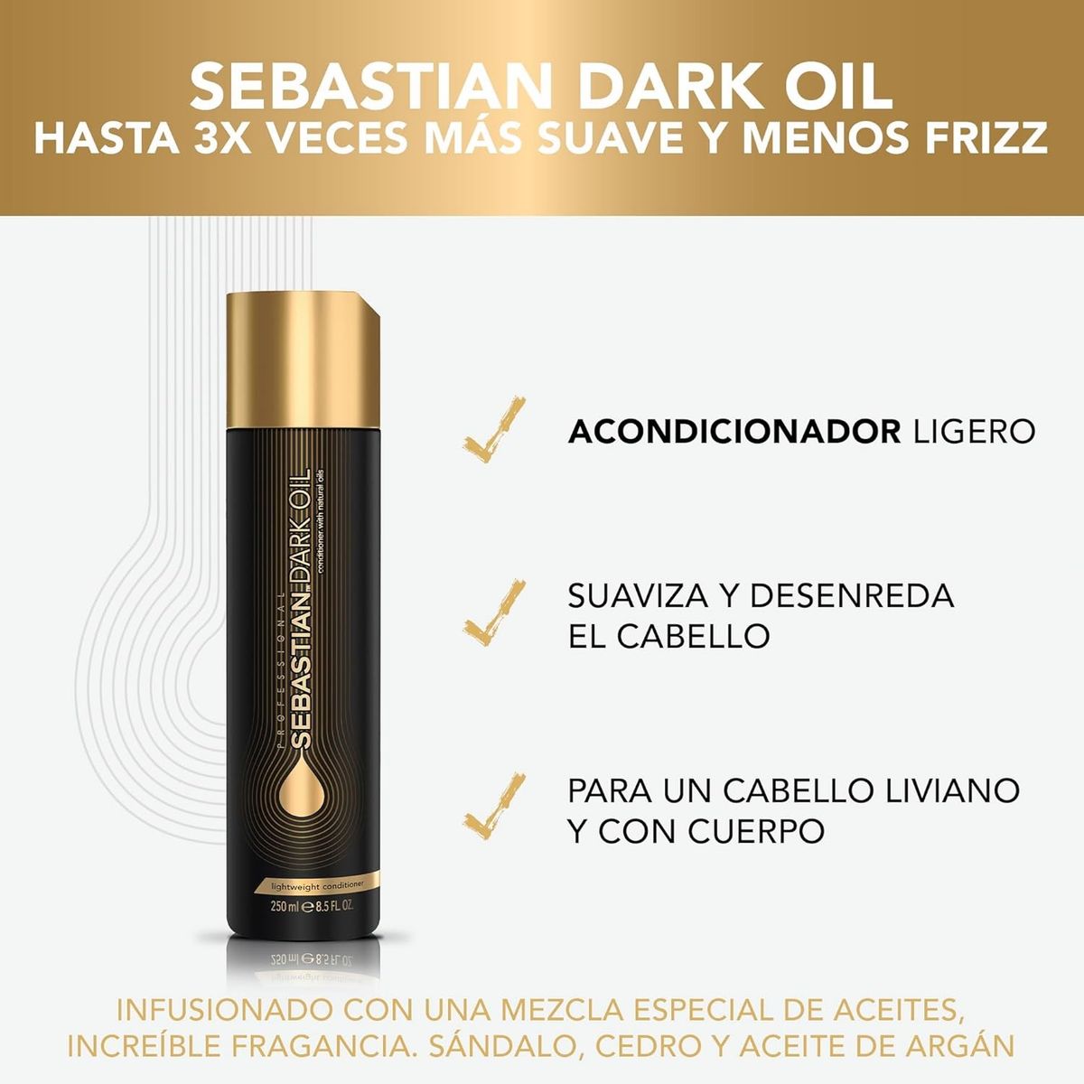 SEBASTIAN - Acondicionador Sebastian Dark Oil 250ml