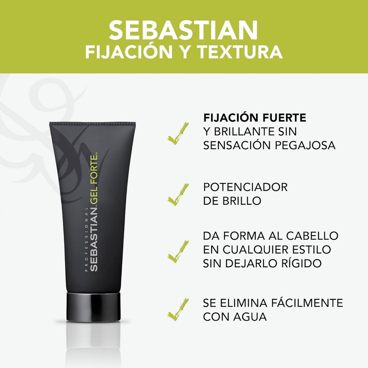 SEBASTIAN - Gel de Fijación Fuerte Gel Forte Sebastian 200ml