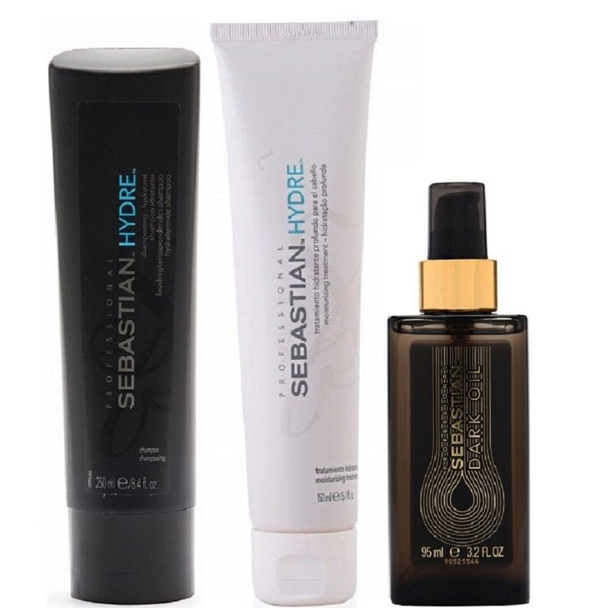 SEBASTIAN - Shampoo Hidratante 250ml + Mascarilla + Dark Oil Sebastian Hydre