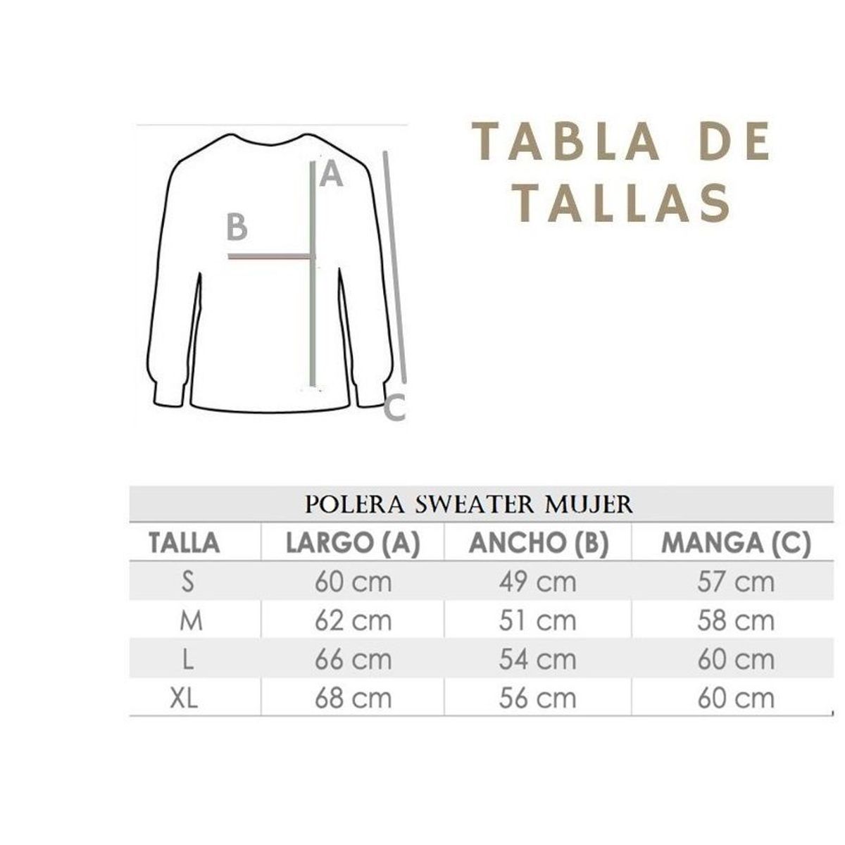 PYT - Polera Polerón Algodón Franela Mujer