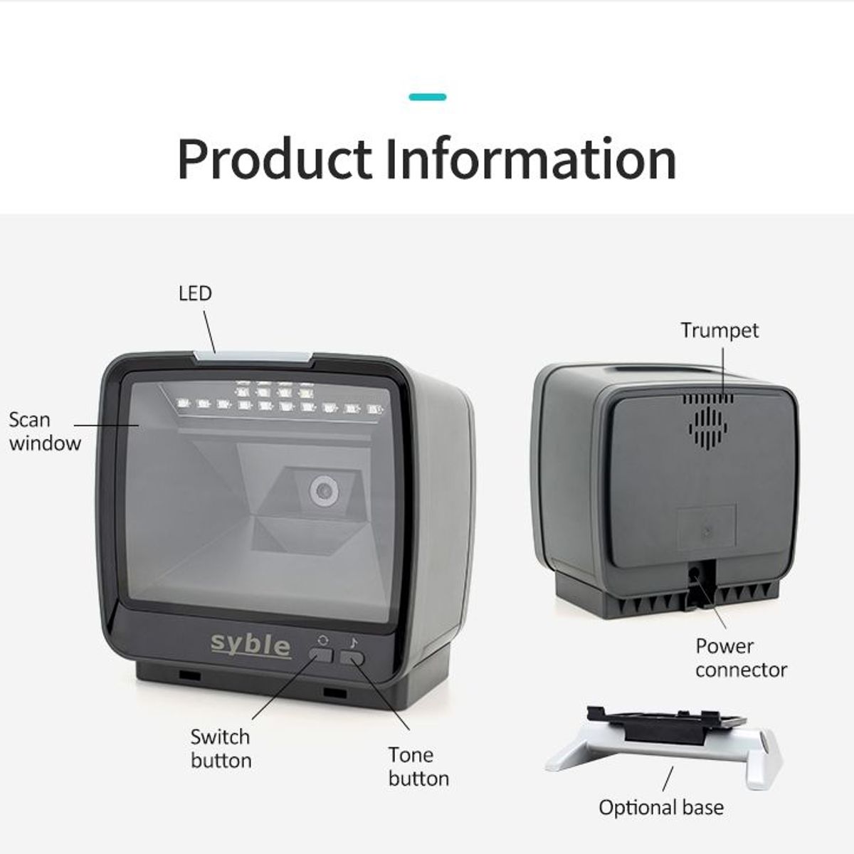 REDPOS - LECTOR OMNIDIRECCIONAL DE CODIGO DE BARRAS REDPOS RED-8809H