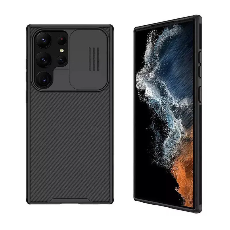 NILLKIN - Samsung Galaxy S23 Ultra Case Funda Nillkin Camshield - Negro