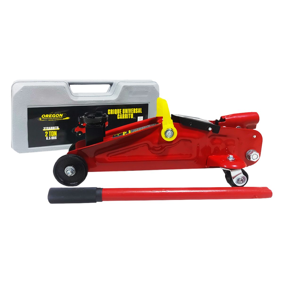 OREGON - Gata Hidráulica Lagarto 2 Toneladas Auto Camioneta Maletin