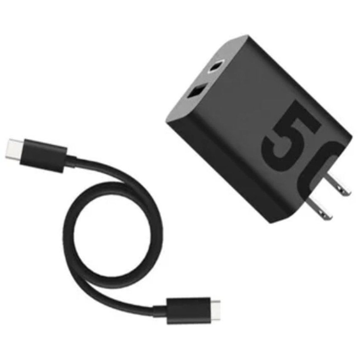 MOTOROLA - Cargador Motorola Turbo Power 50W Duo Cable Usb-C Negro