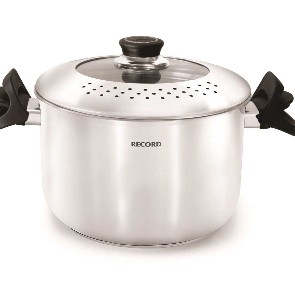 RECORD - Espaguetera Acero Inoxidable N°22 c asas clip